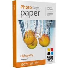 Фотопапір COLORWAY глянцевий 100л (PG260100A4)