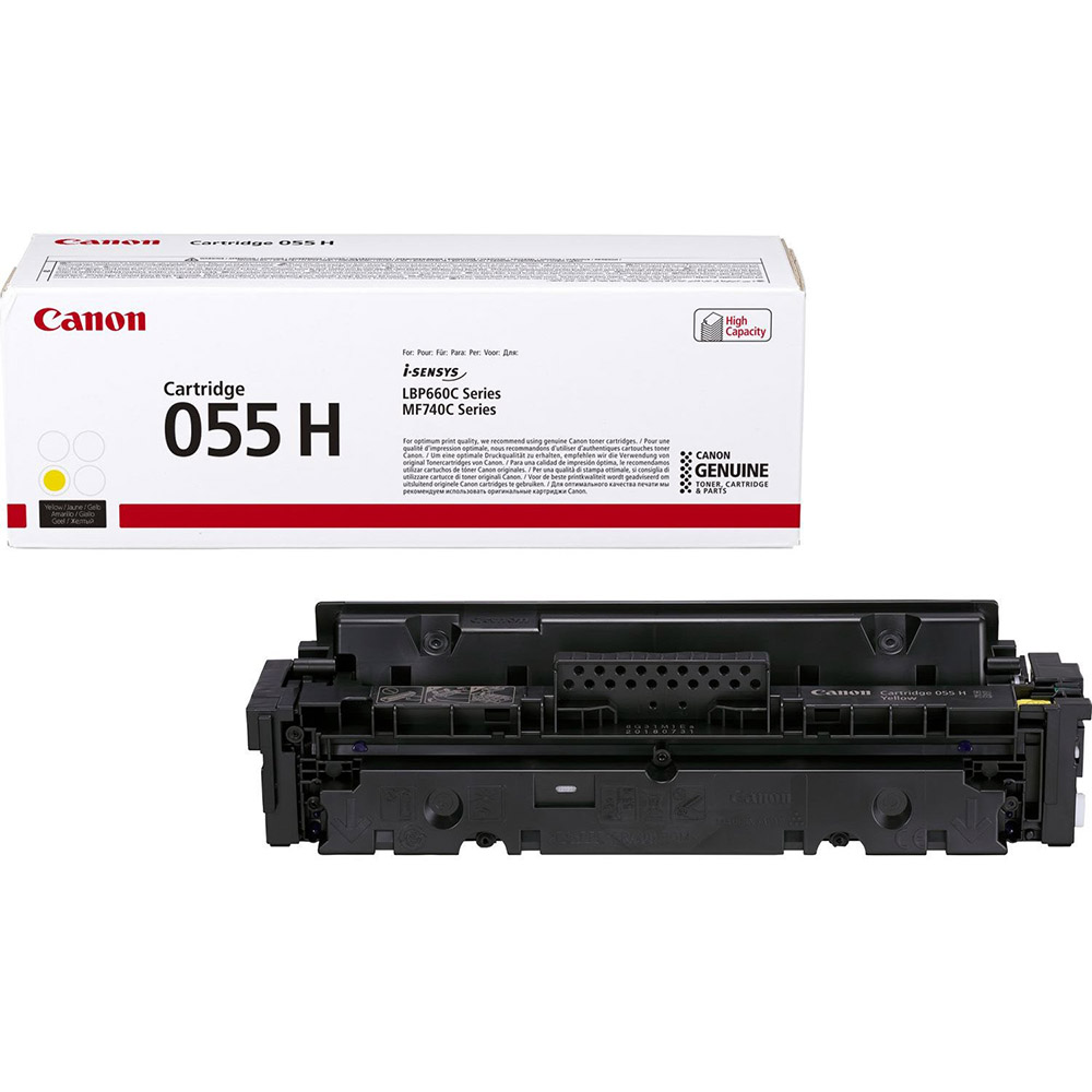 Картриджи для лазерных принтеров Картридж CANON 055H Yellow (3017C002)