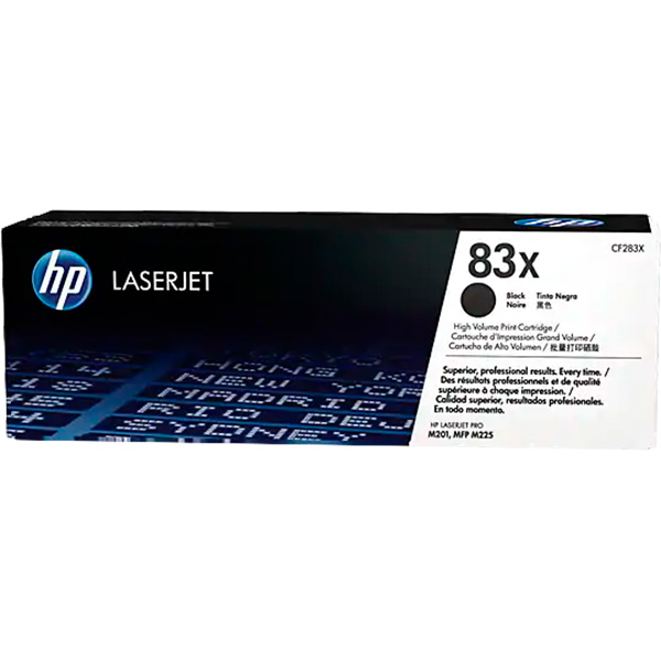 

Картридж HP 83X Black (CF283X), 83X LJ M201/M201/M225/M225 Black (2200 стр)