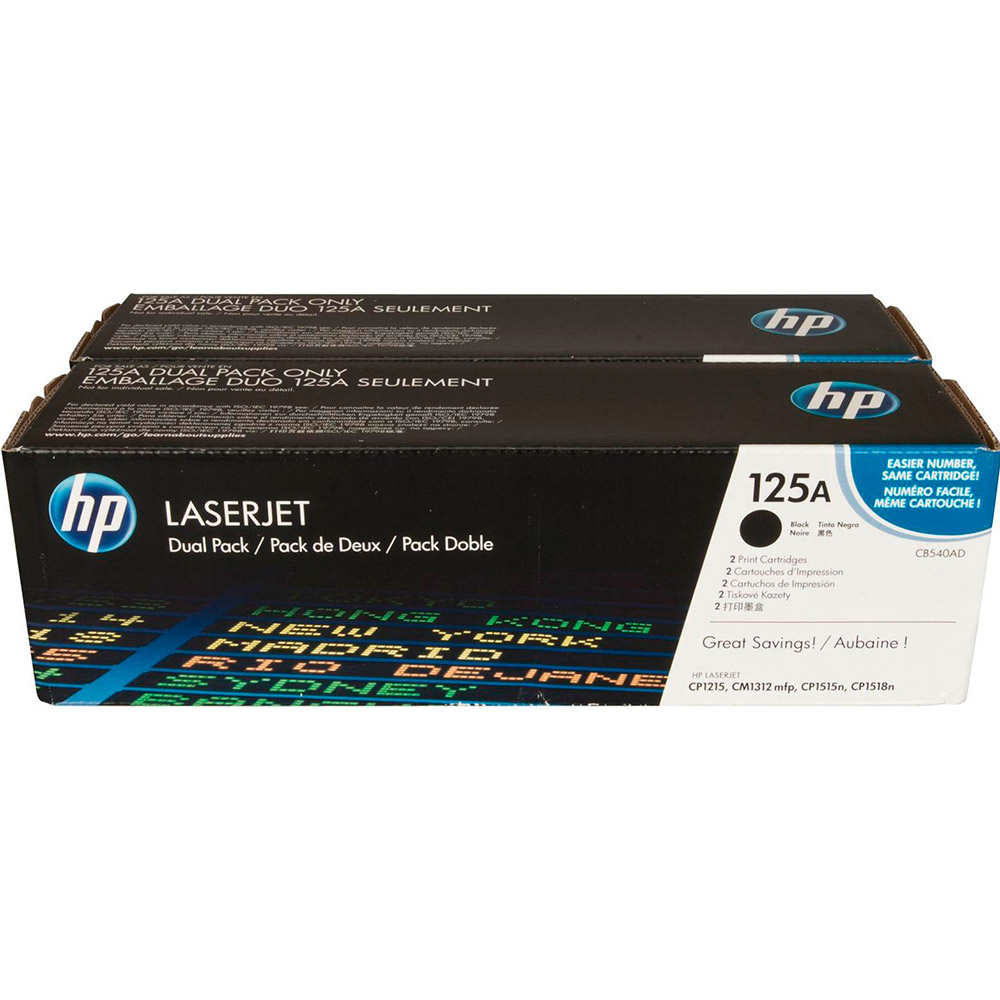 

Картридж HP 125A CLJ CP1215/CP1515 Black 2 шт 2200 стр (CB540AD), 125A CLJ CP1215/CP1515 Black (2*2200)