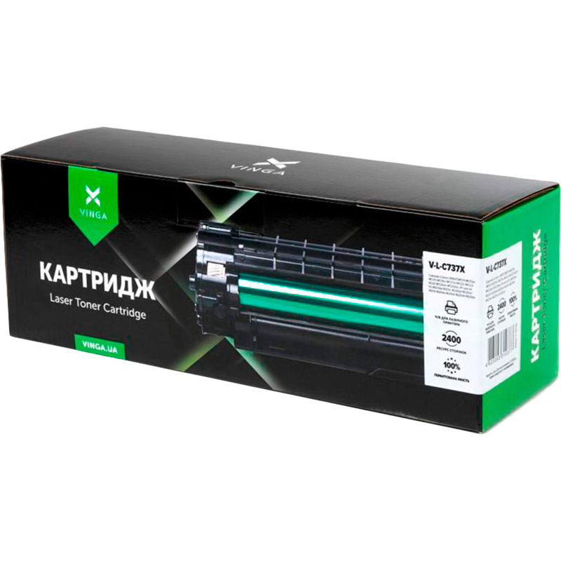 Картридж Vinga CANON 737X/HP CF283X Black (V-L-C737X) Для бренда Canon