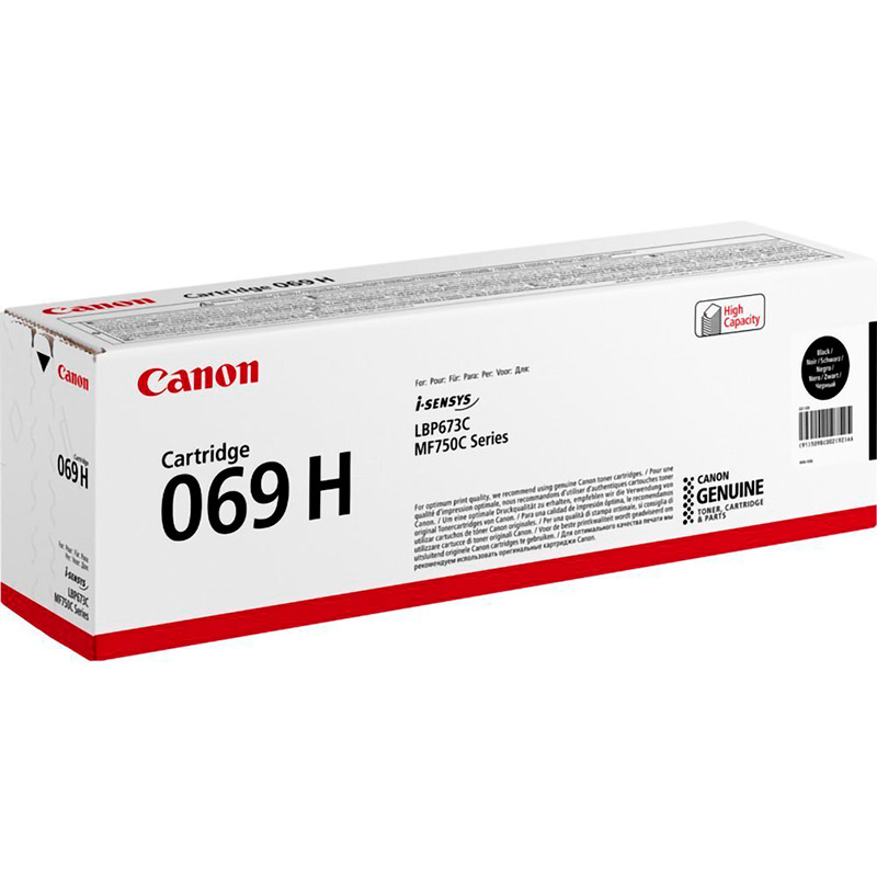 Картридж CANON 069H Black 7600 стр 5098C002) Для бренда Canon