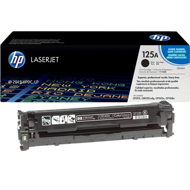 Картридж HP CLJ CP1215/CP1515 125A Black (CB540A) Тип оригинальный