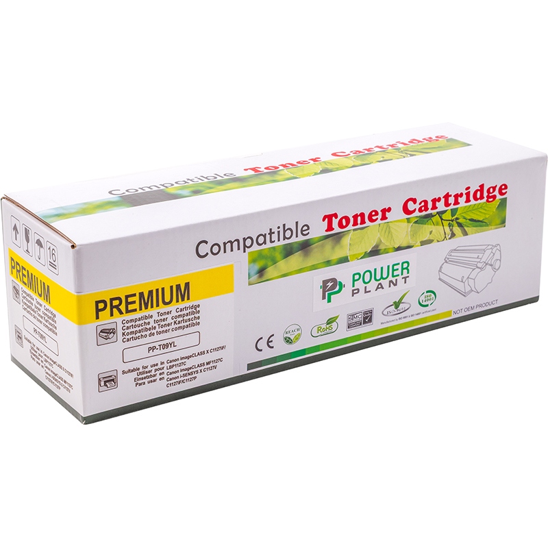 Картридж POWERPLANT Canon I-SENSYS X C1127 с чипом Yellow (PP-T09YL) Цвет yellow (желтый)
