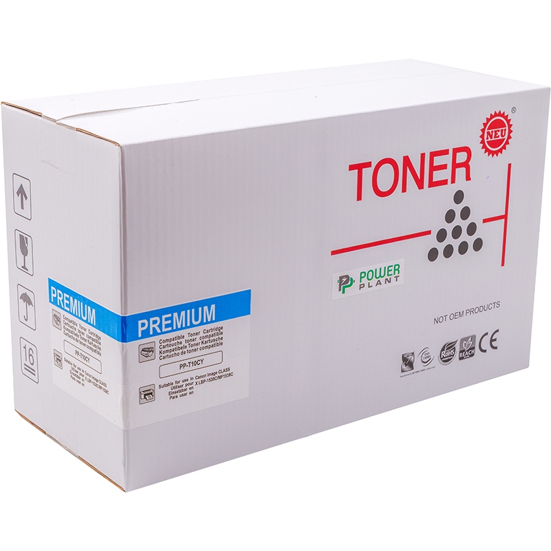 Картридж POWERPLANT Canon LBP1538C (T10) із чіпом Cyan (PP-T10CY) Колір cyan (блакитний)