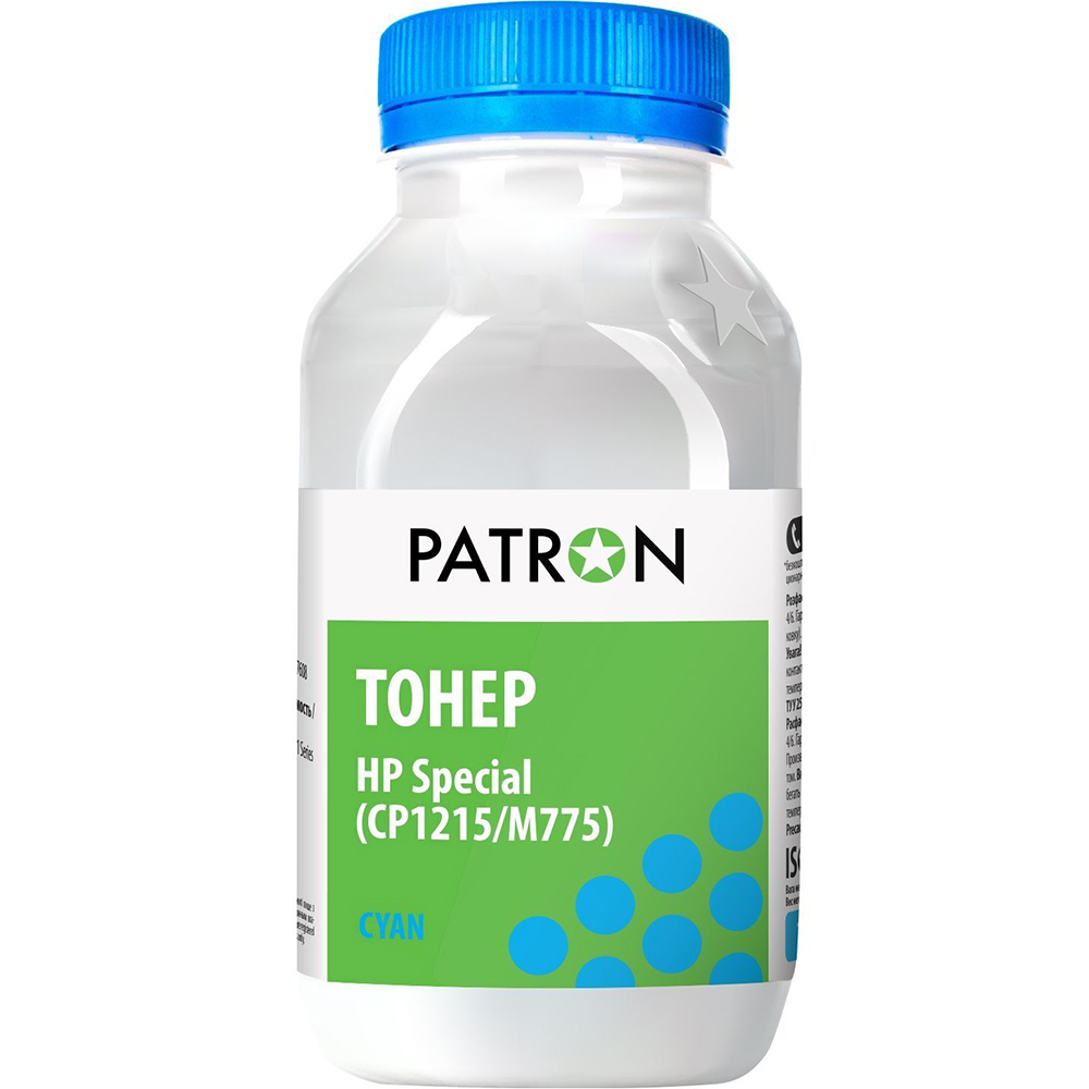 Тонер PATRON HP CLJ CP1025/1215 M252/452/552 Special 80 г Cyan (PN-HCS-P-C-080)