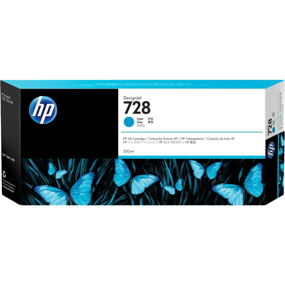 

Картридж HP No.728 DesignJet T730/T830 Cyan 300 ml (F9K17A), No.728 DesignJet T730/T830 Cyan 300 ml