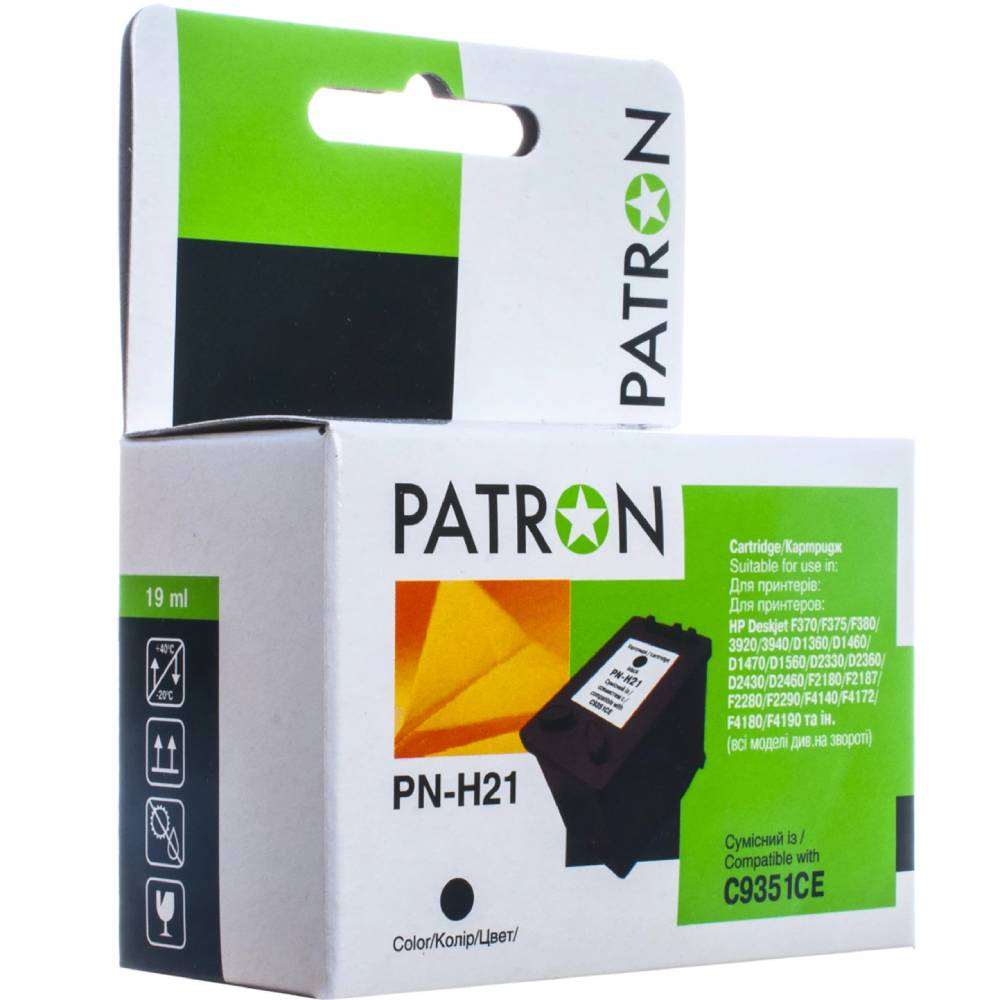 Картридж PATRON для HP PN-H21 Black (PN-H21XL)