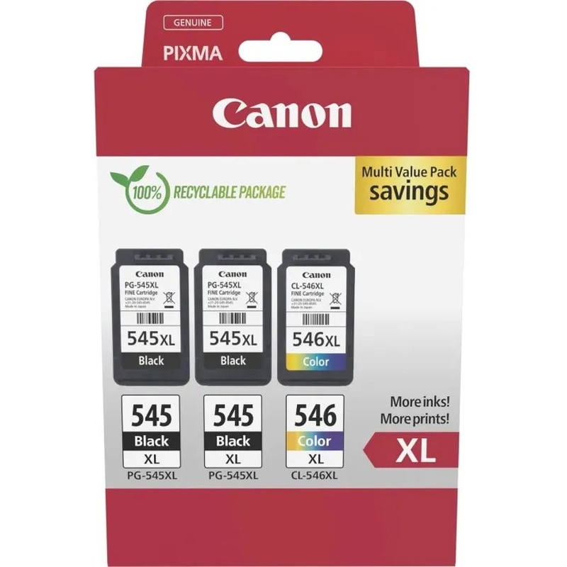 Набор картриджей CANON PG-545/CL-546 MultipackXXL 2xBK+Color (8286B013)