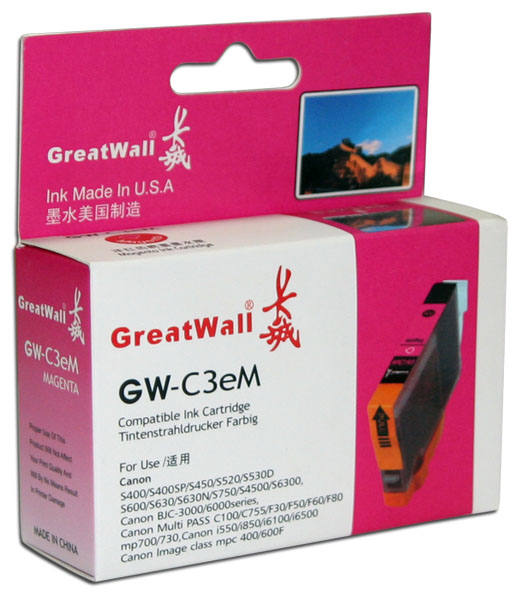 Картридж неор. GREATWALL GW-3M/3EM Canon BCI-3 Magenta