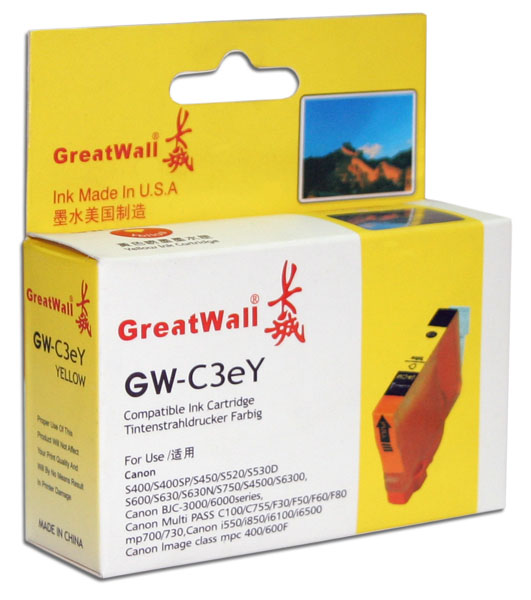 Картридж неор. GREATWALL GW-3Y/3EY Canon BCI-3 Yellow