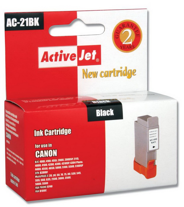 Картридж неор. ACTIVEJET AC-21BK Canon BCi-21 Black