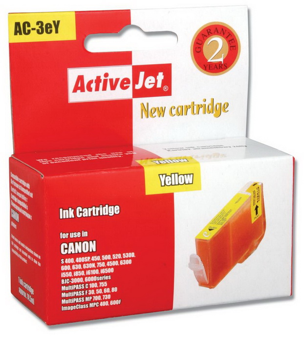 Картридж неор. ACTIVEJET AC-3eY Canon BCi-3eY Yellow Акция!