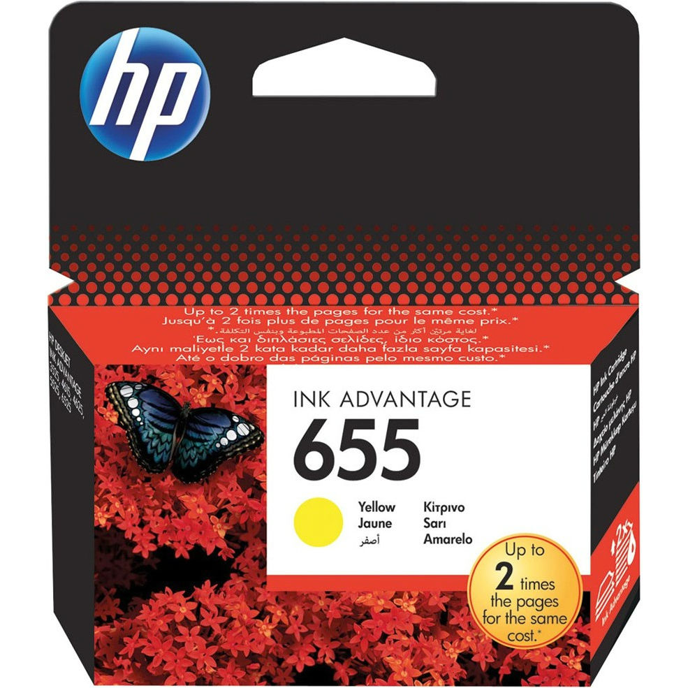 Картридж HP CZ112AE No.655 Yellow Ink Cartridge