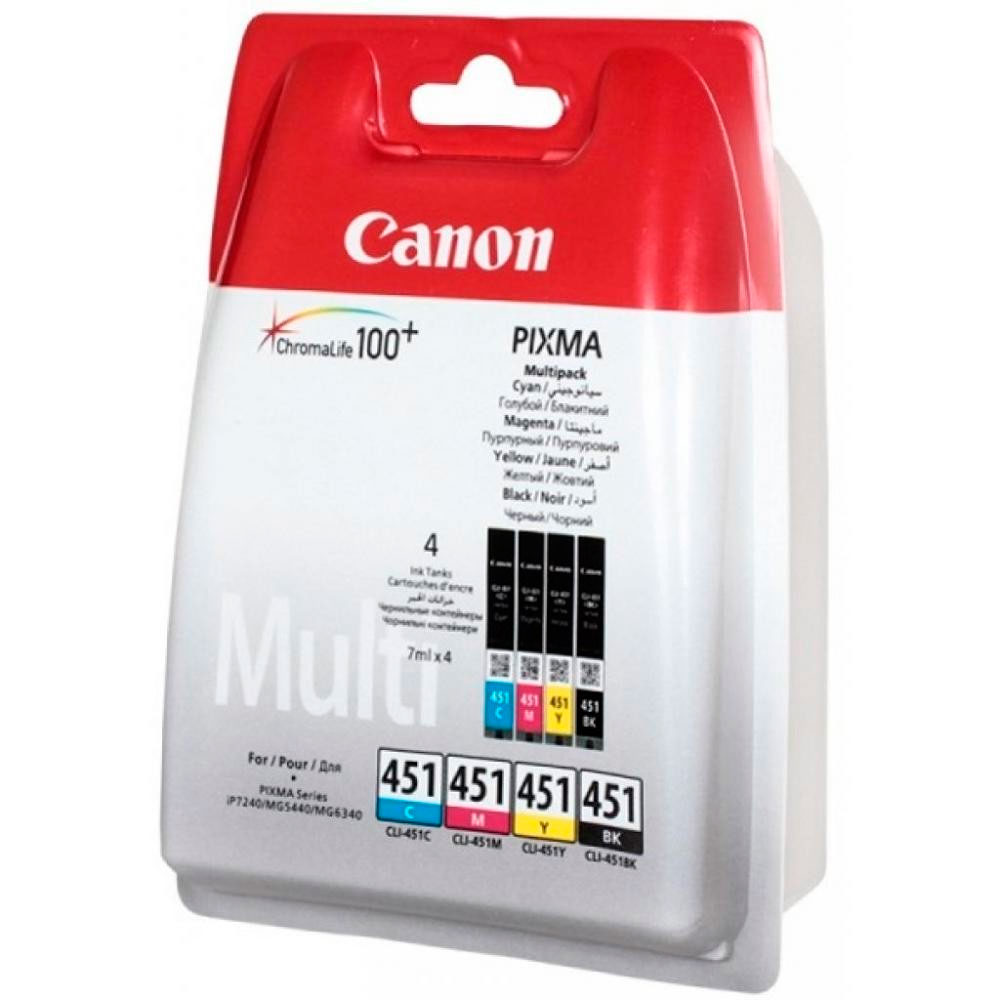 

Картридж Canon CLI-451 multi CMYB (6524B004), Картридж CLI-451 Multi Pack