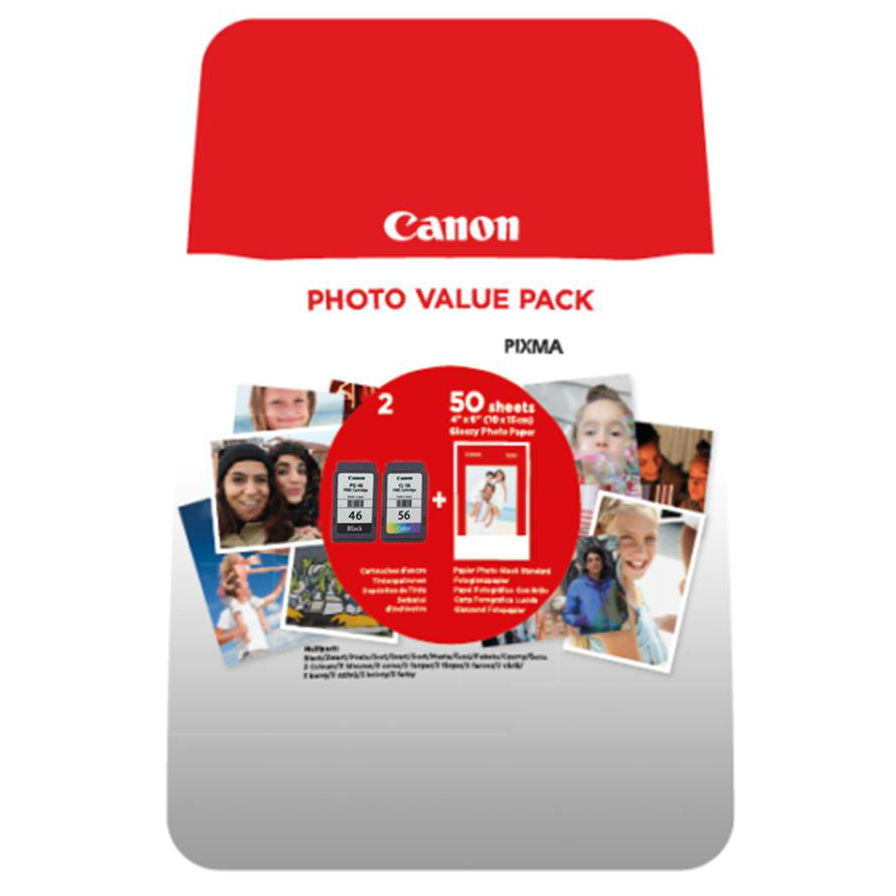 

Картридж CANON PG-46/CL-56 PHOTO VALUE PACK (9059B003AA), PG-46/CL-56 PHOTO VALUE PACK