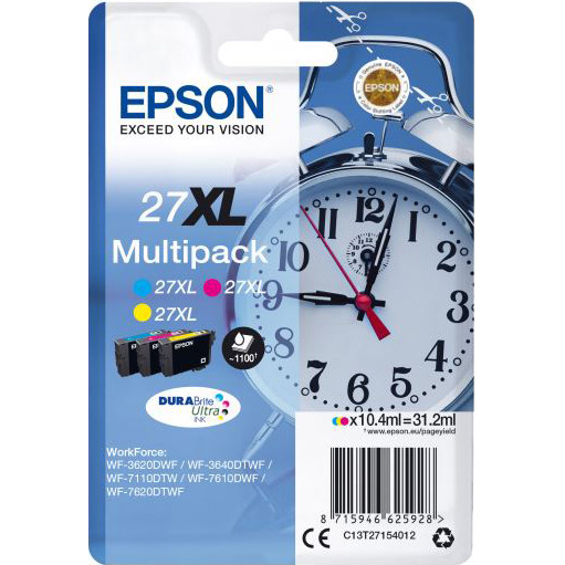 

Картридж EPSON WF-7620 Bundle Cyan, Magenta, Yellow (C13T27154022), WF-7620 Bundle CMY
