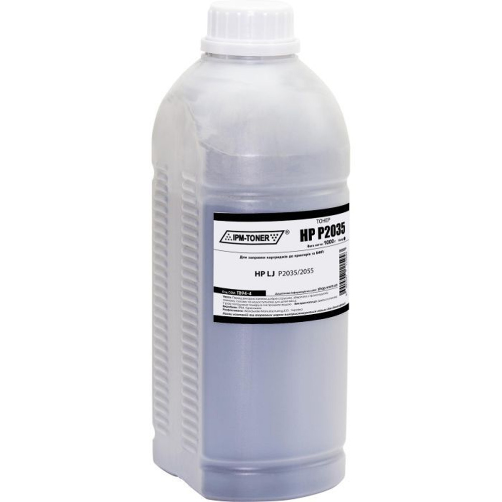Тонер IPM для HP LJ P2035/2055 1000г Black (TB94-4)