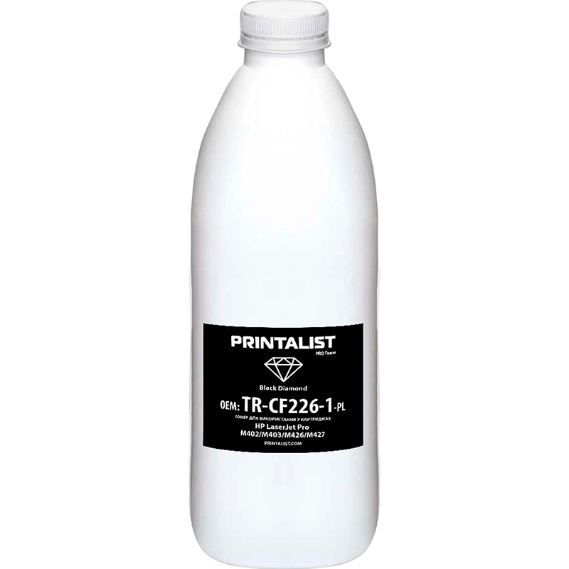 Тонер PRINTALIST HP LJ Pro M402/M403/M426/M427 1 кг Black (TR-CF226-1-PL)
