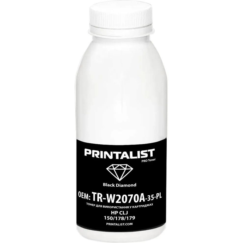 Тонер PRINTALIST для HP CLJ 150/178/179 30 г Black (TR-W2070A-35-PL)