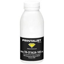 Тонер PRINTALIST для HP Enterprise M552/M553/Canon 040 105 г Yellow (TR-CF362A-105-PL)