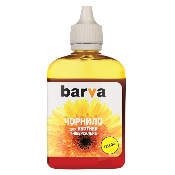 Чернила BARVA BROTHER Универсальное №5 YELLOW 90 г (I-BAR-BU5-090-Y)