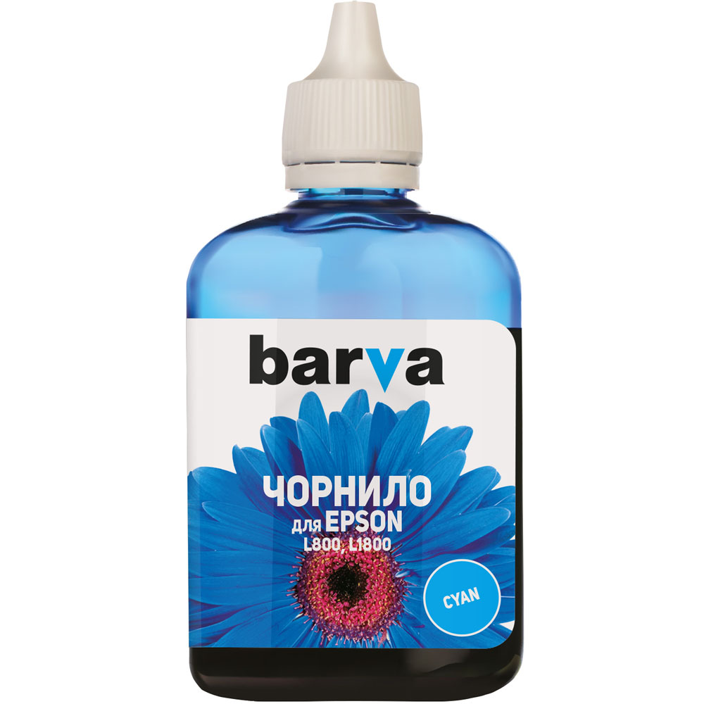 Чорнило PATRON EPSON L800/L810/L850/L1800 CYAN 90г (I-BAR-E-L800-090-C)