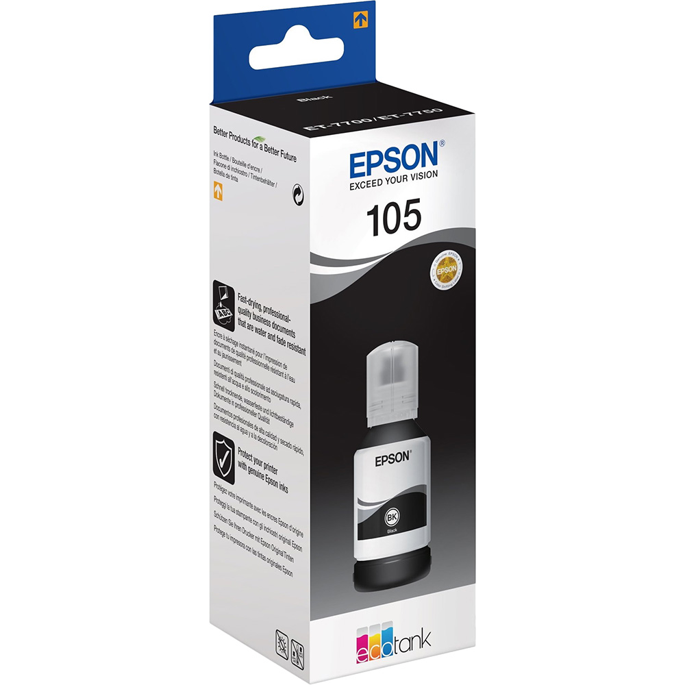 Чорнило EPSON L7160/L7180 Black pigmented (C13T00Q140) Вид оригінальний