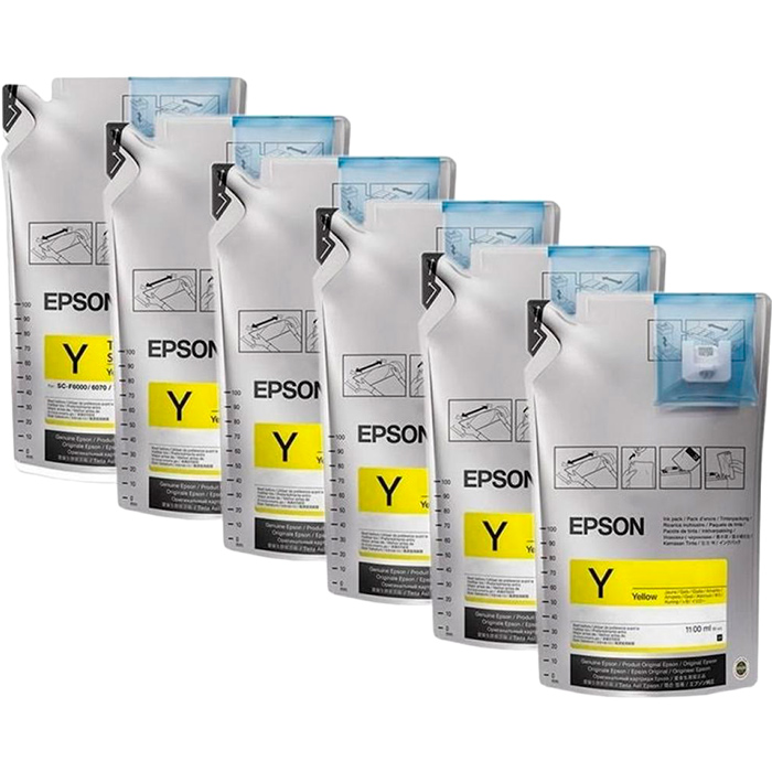 

Чернило EPSON для SC-F6300UltraChrome DS Yellow 6 шт (C13T46D440), для SC-F6300 UltraChrome DS Yellow (1,1Lx6packs)