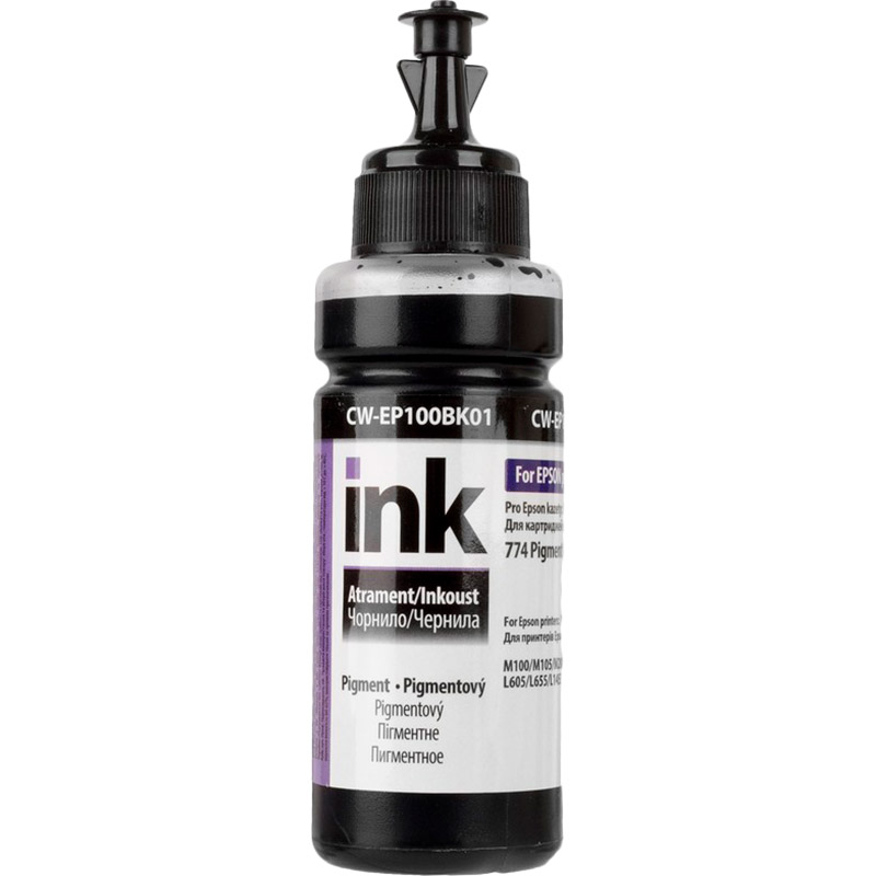 

Чернила ColorWay для Epson EP100 BK Pigment 100 ml Black (CW-EP100BK01), Epson M100/M105 Pigm.100мл Black (CW-EP100BK01)