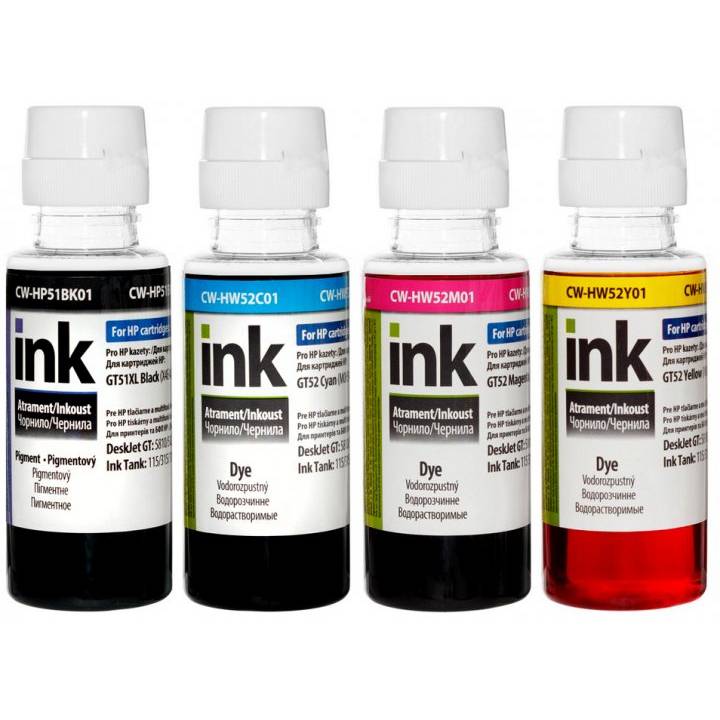 

Чернила COLORWAY HP Ink Tank 115/315/415 (4х100мл) BK/С/M/Y (CW-HP51), HP Ink Tank 115/315/415 (4х100мл) BK/С/M/Y