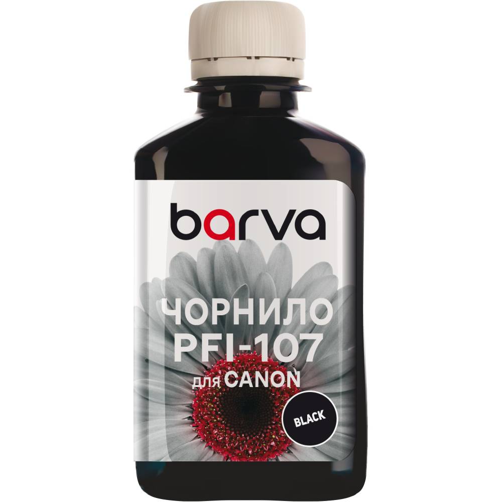 Чорнило BARVA для Canon PFI-102/107 180ml BK (C107-884)