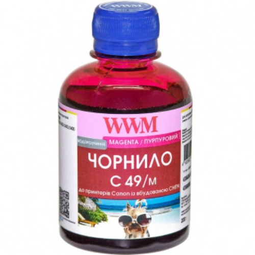 Чорнило WWM для CANON GI-490 Magenta (C49/M)