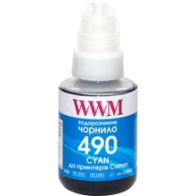 Чернила WWM Canon GI-490 для G1400/G2400/G3400 Cyan (C490C)