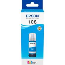 Контейнер із чорнилом EPSON 108 EcoTank L8050/L18050 Cyan (C13T09C24A)