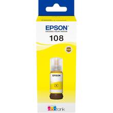 Контейнер с чернилами EPSON 108 EcoTank L8050/L18050 yellow (C13T09C44A)