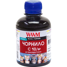 Чорнило WWM CANON PG510/512/PGI520Bk Black Pigment 200 г (C10/BP)