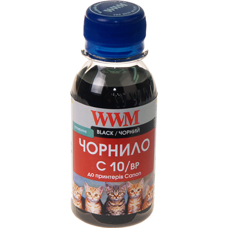 Чорнило WWM PG510/512/PGI520Bk/PGI425PGBk 100мол Black (C10/BP-2)