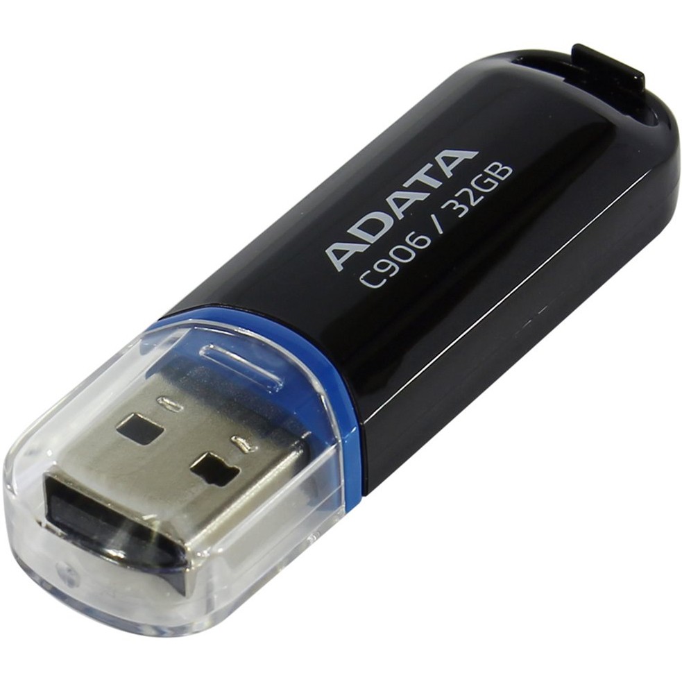 A-DATA 32 Gb C906 (AC906-32G-RBK) Конструкція знімний ковпачок