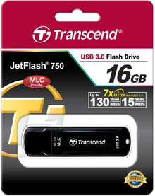 Флеш-драйв TRANSCEND JetFlash 750 16 GB Black (TS16GJF750K)