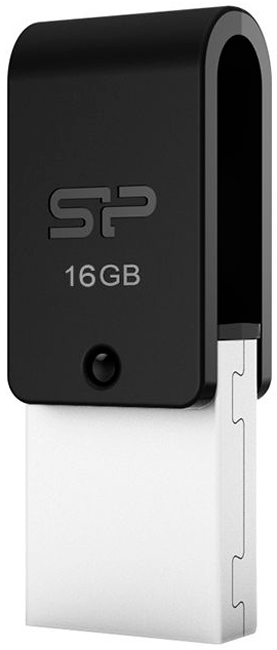 Флеш-драйв SILICON POWER Mobile X21 16GB, OTG, Black