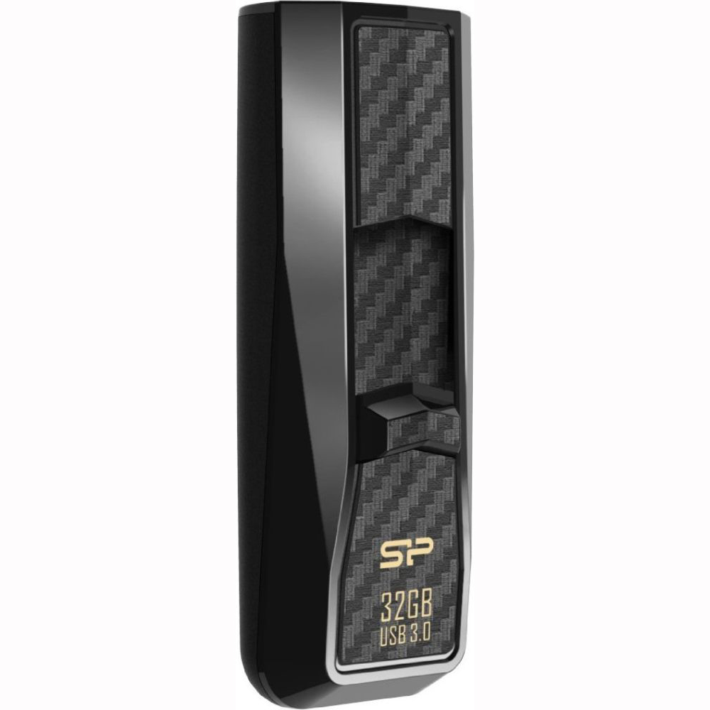 Флеш-драйв SILICON POWER Blaze B50 32 Gb Black (SP032GBUF3B50V1K) Матеріал корпуса пластик