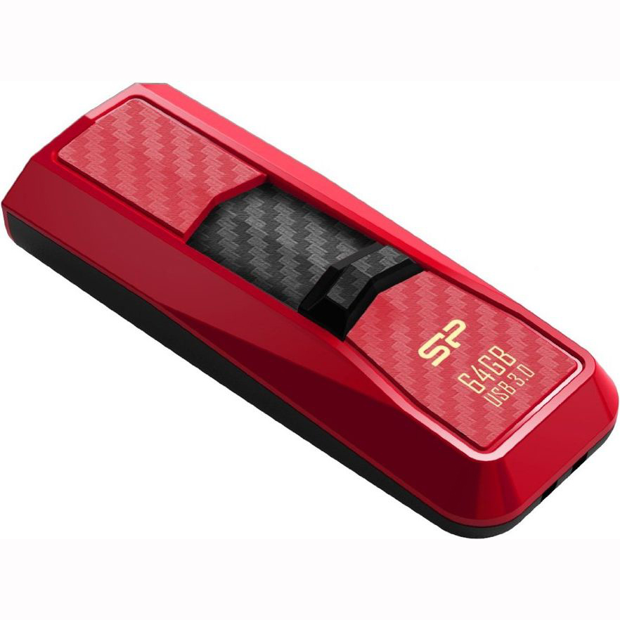 Флеш-драйв SILICON POWER Blaze B50 64 Gb Red (SP064GBUF3B50V1R) Конструкція висувна