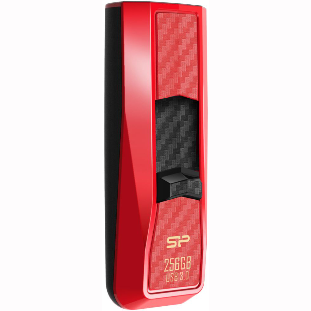 Флеш-драйв SILICON POWER Blaze B50 256 Gb Red (SP256GBUF3B50V1R) Материал корпуса пластик