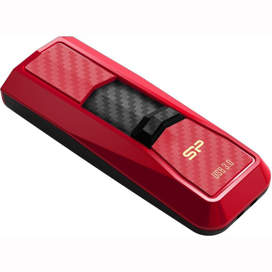 Флеш-драйв SILICON POWER Blaze B50 128 Gb USB 3.0 Red (SP128GBUF3B50V1R) Конструкция выдвижная