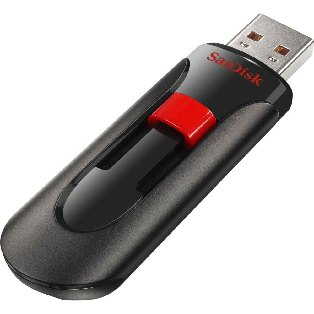 Флеш-драйв SANDISK Cruzer Glide 32 Gb Black (SDCZ60-032G-B35) Конструкція висувна