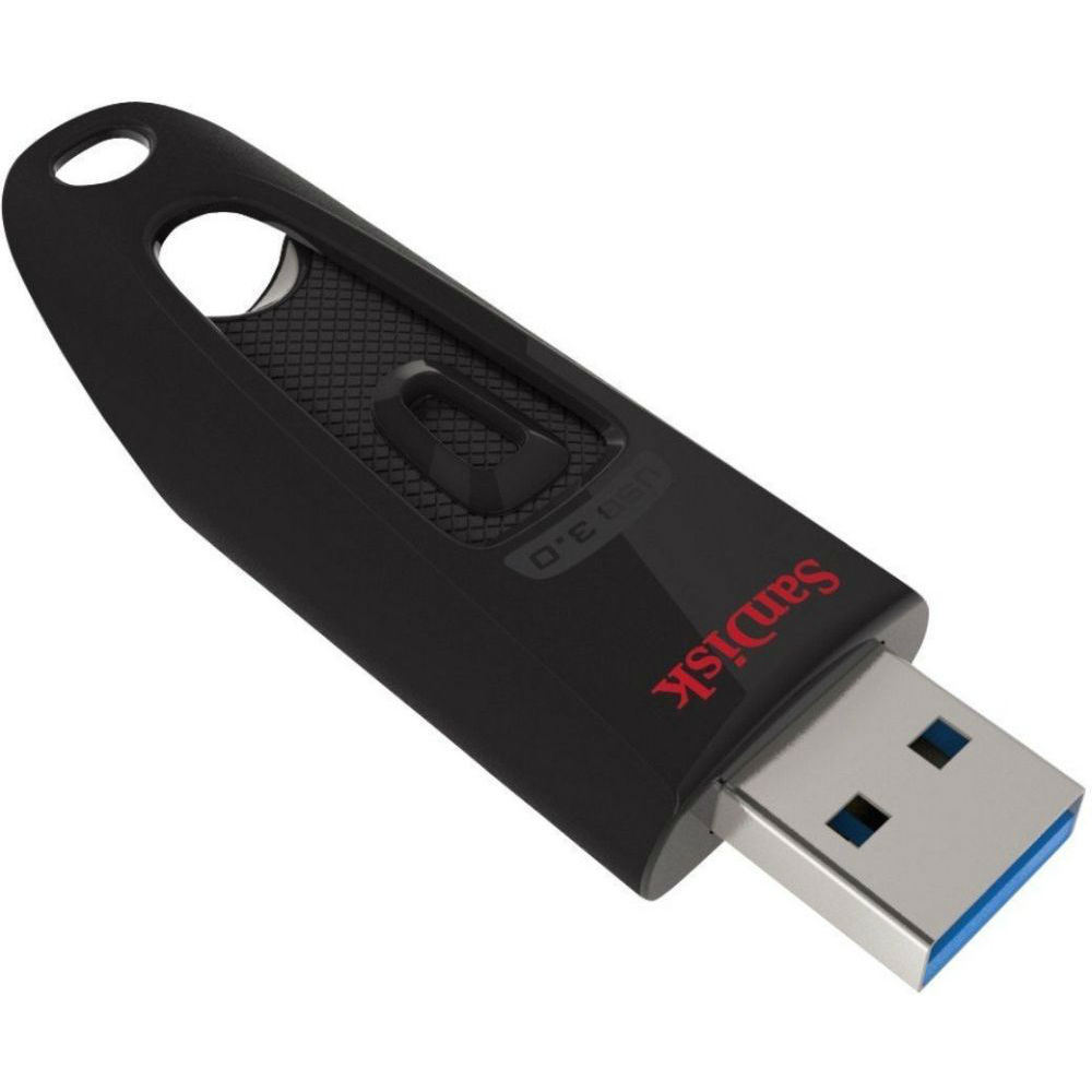 Флеш-драйв SANDISK USB Ultra 128 Gb Black (SDCZ48-128G-U46) Матеріал корпуса пластик