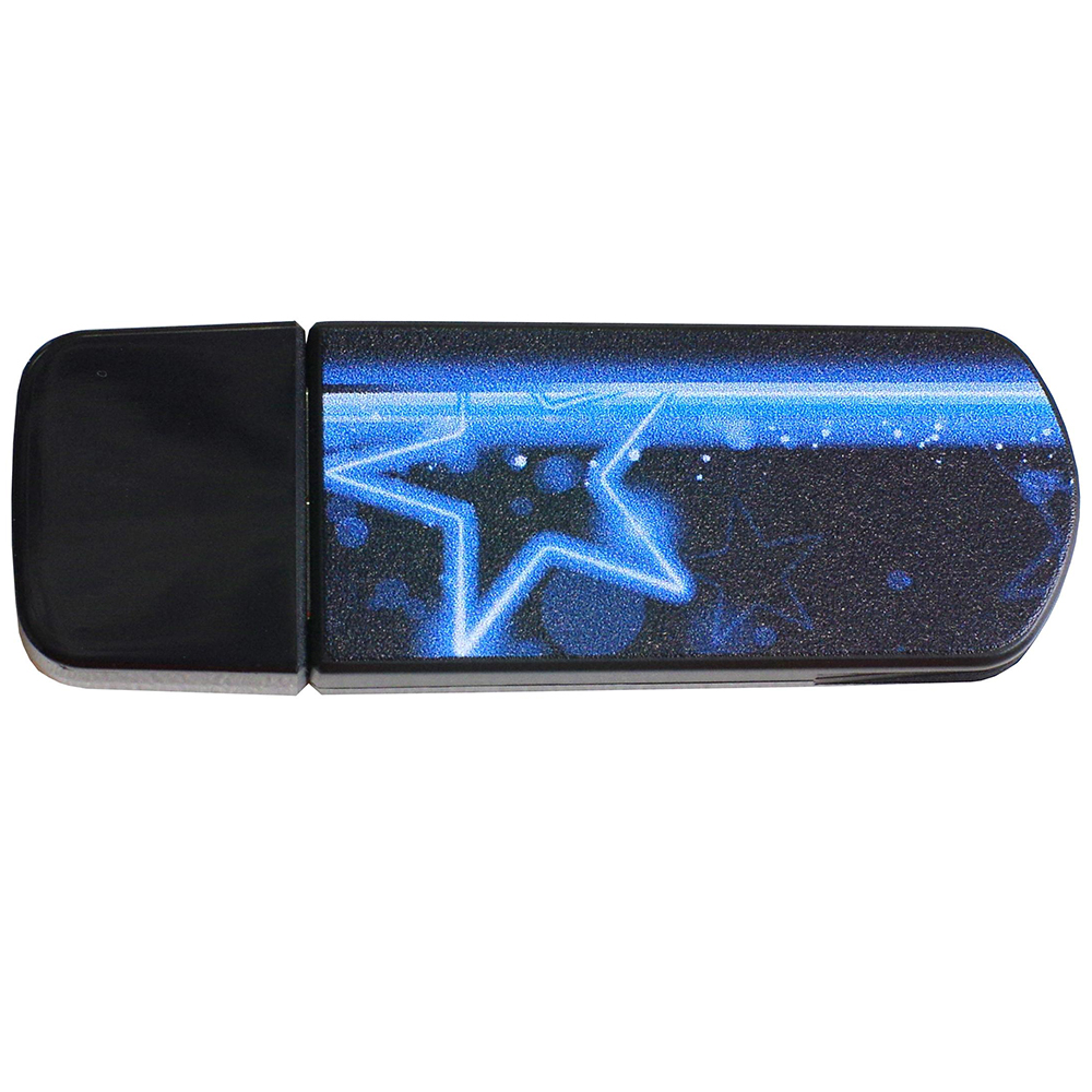 Флеш-драйв VERBATIM STORE'N'GO MINI USB Drive 32Gb NEON BLUE (49389) Конструкция съемный колпачок