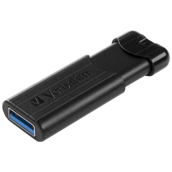 Флеш-драйв Verbatim USB 3.0 64GB store'n'go Pinstripe Black (49318) Об'єм пам'яті 64 Гб