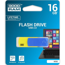 Флеш-драйв GOODRAM COLOUR 16 GB UKRAINE, BLUE/YELLOW (UCO2-0160BYR11)